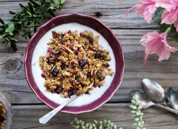 Spicy Pumpkin, Maple, and Tahini Granola