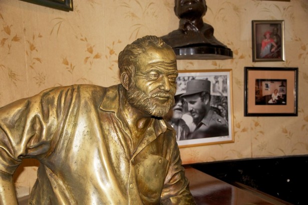 27310062 - the statue of ernest hemingway inside the floridita an historic restaurant and cocktail bar in the old havana, havana, cuba it opened in 1817 the nobel prize winning american writer ernest hemingway frequented the bar
