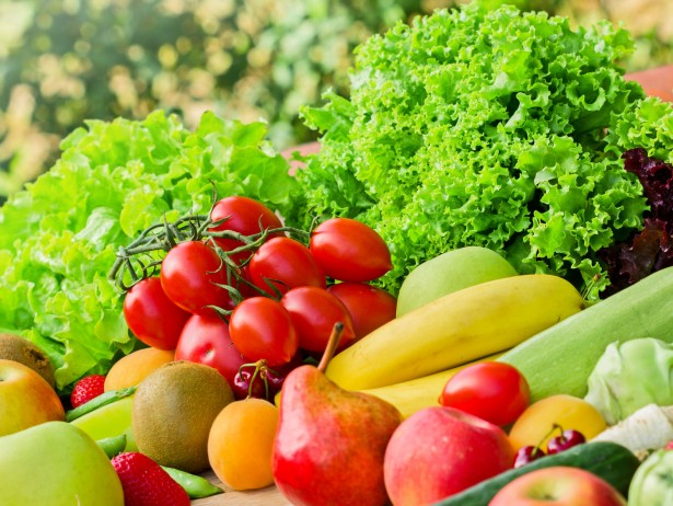 fresh fruits and vegetables