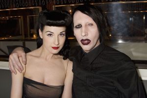 Dita Von Teese and Marilyn Manson 