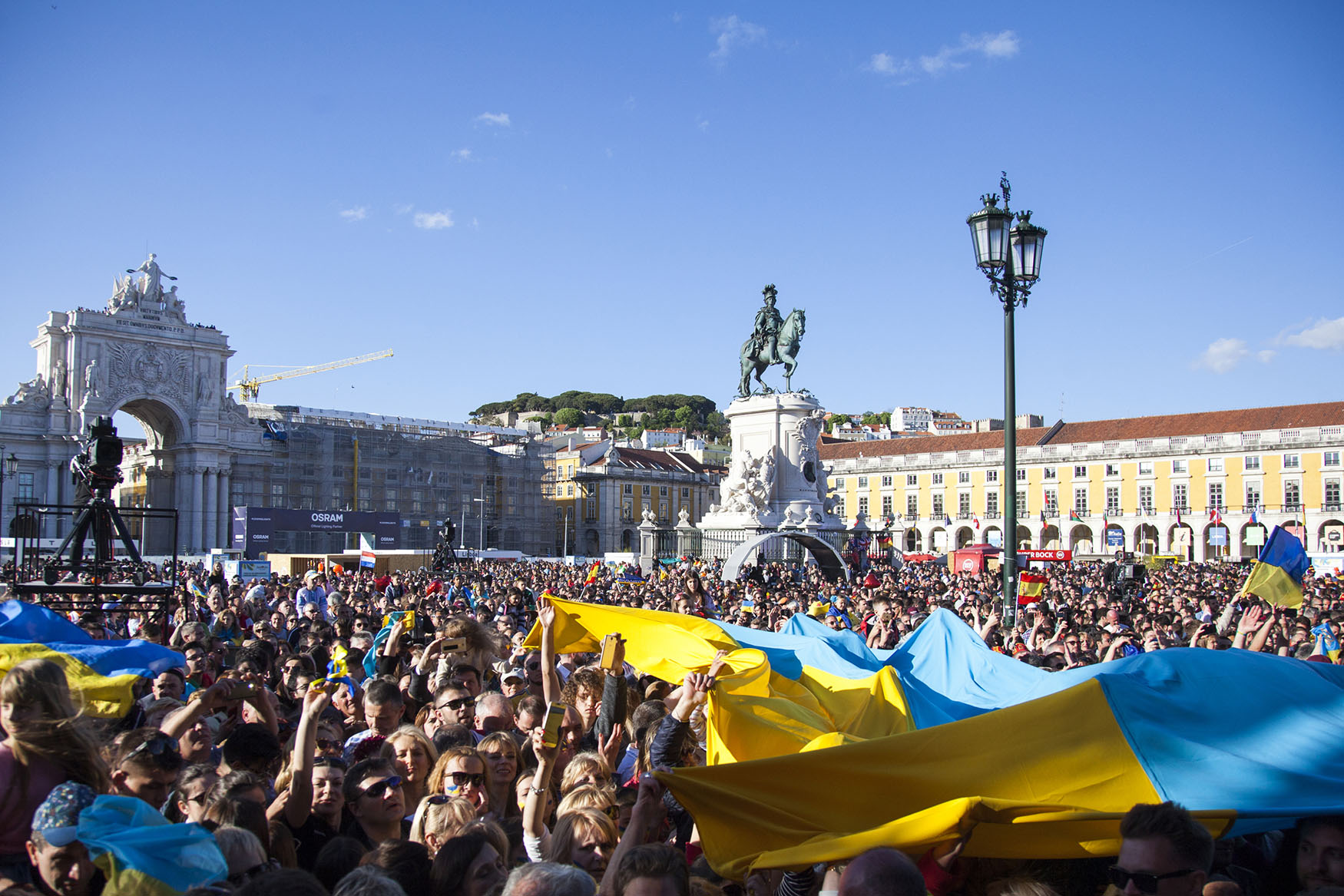український прапор в європі