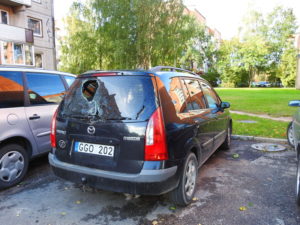 машина на литовських номерах