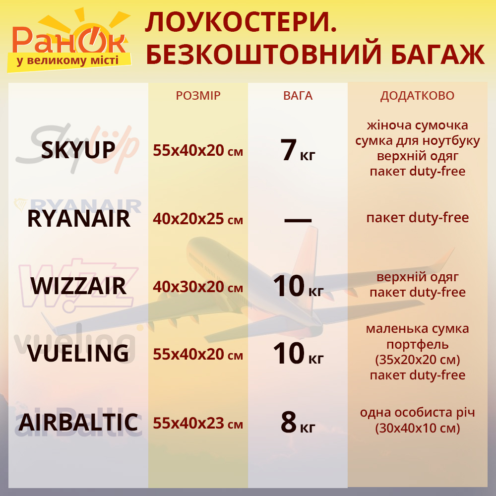 правила провоза ручной клади