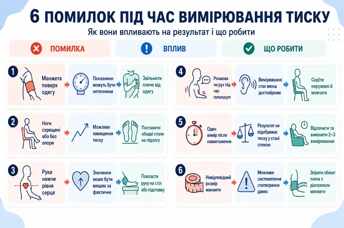 Правила вимірювання тиску